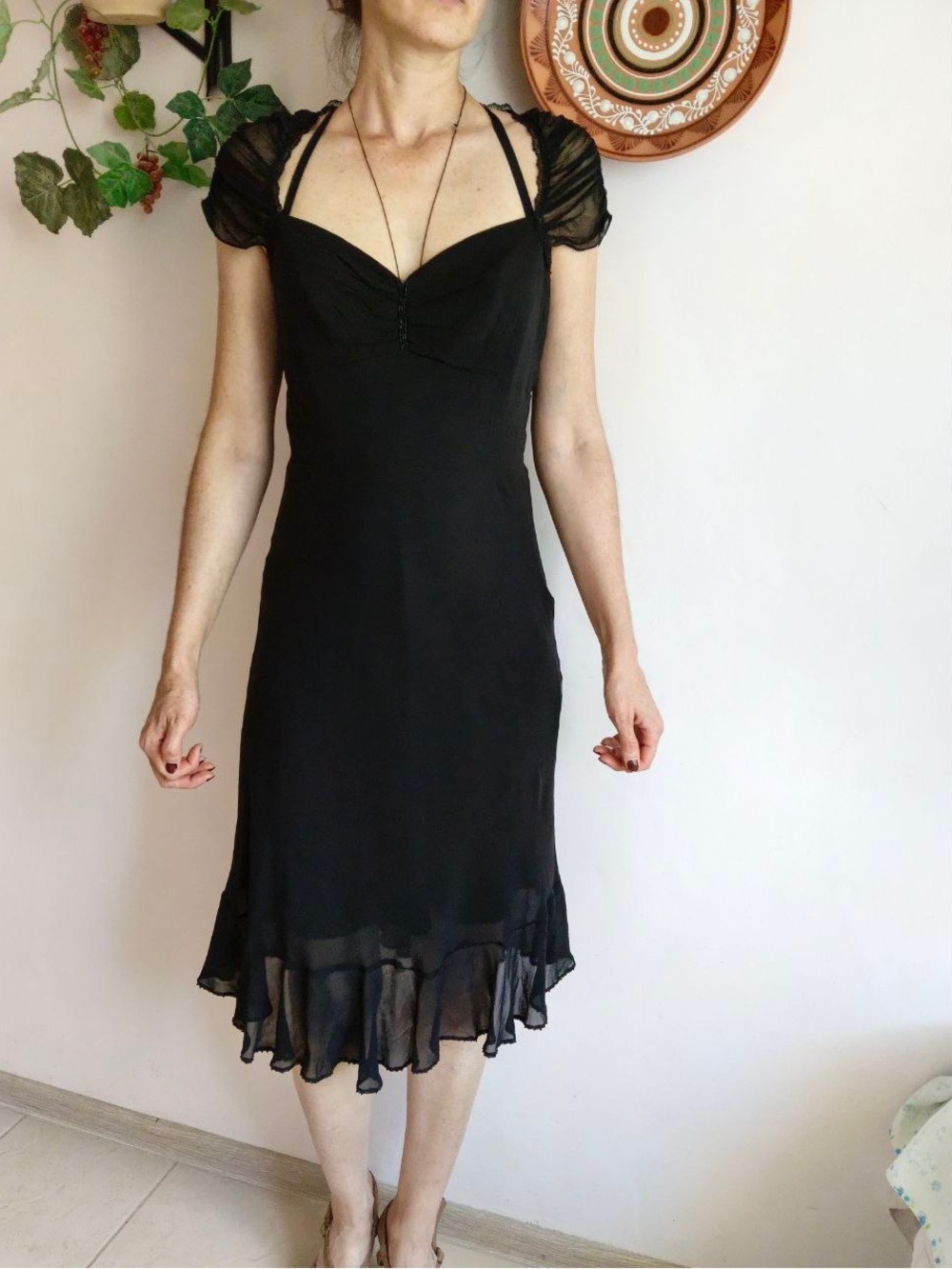 I. C. E.  Vintage silk dress